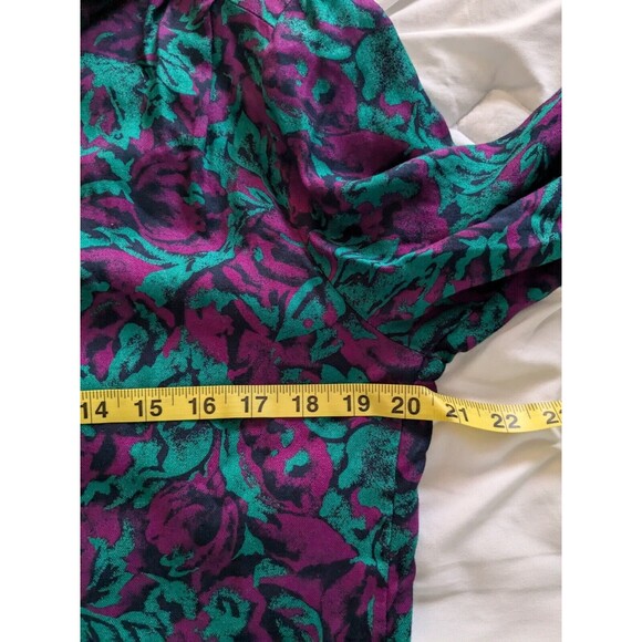 VTG Pendleton Country Sophisticates Blouse Women Sz 14P MultiFloral Cottagecore - Picture 14 of 16